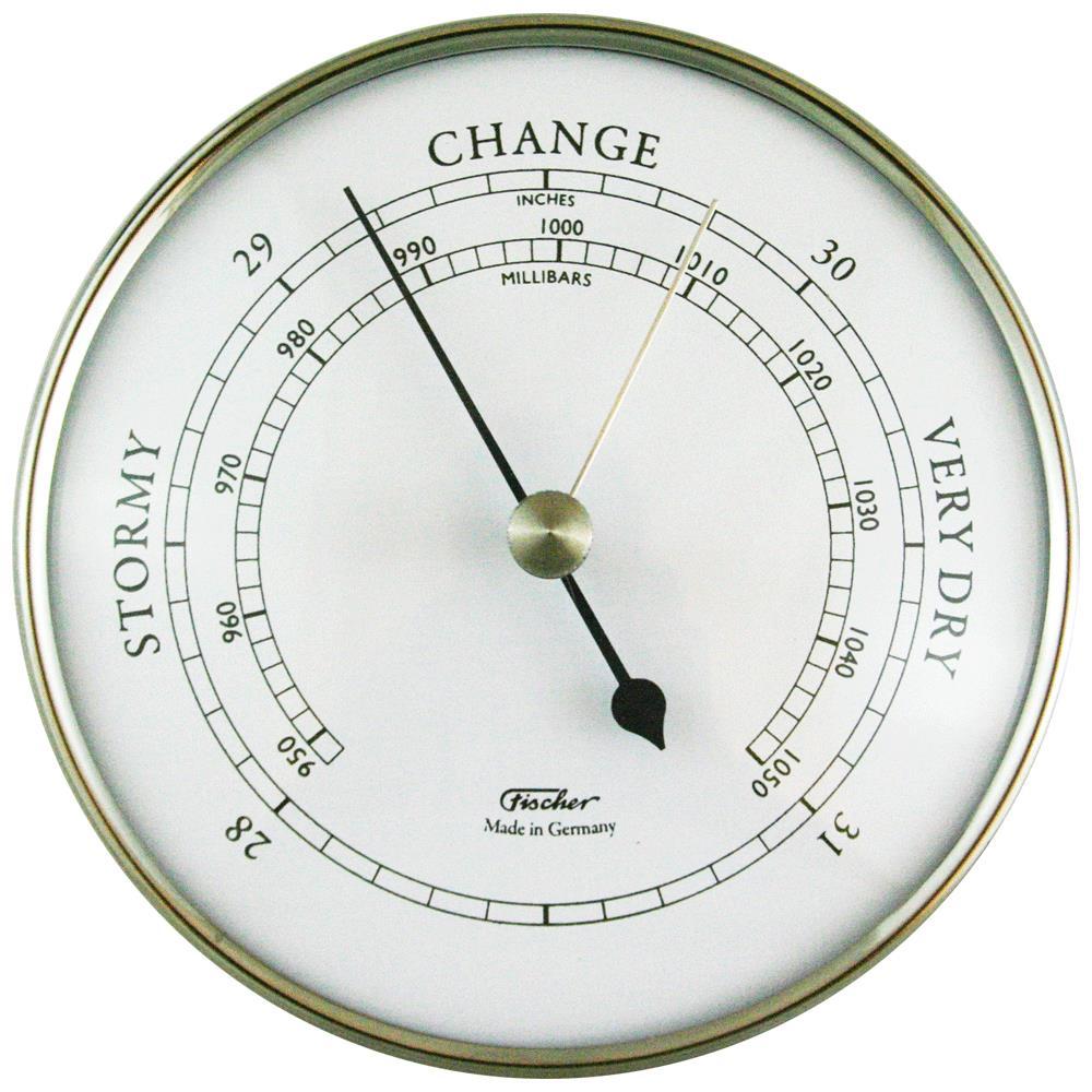 Fischer Instruments 15-01 Stainless Steel Barometer User Manual Table of Contents 1. Introduction... 2 2. Care and Cleaning... 2 3. Barometer Operation... 2 3.1 How the aneroid barometer works... 2 3.2 Reading the barometer.