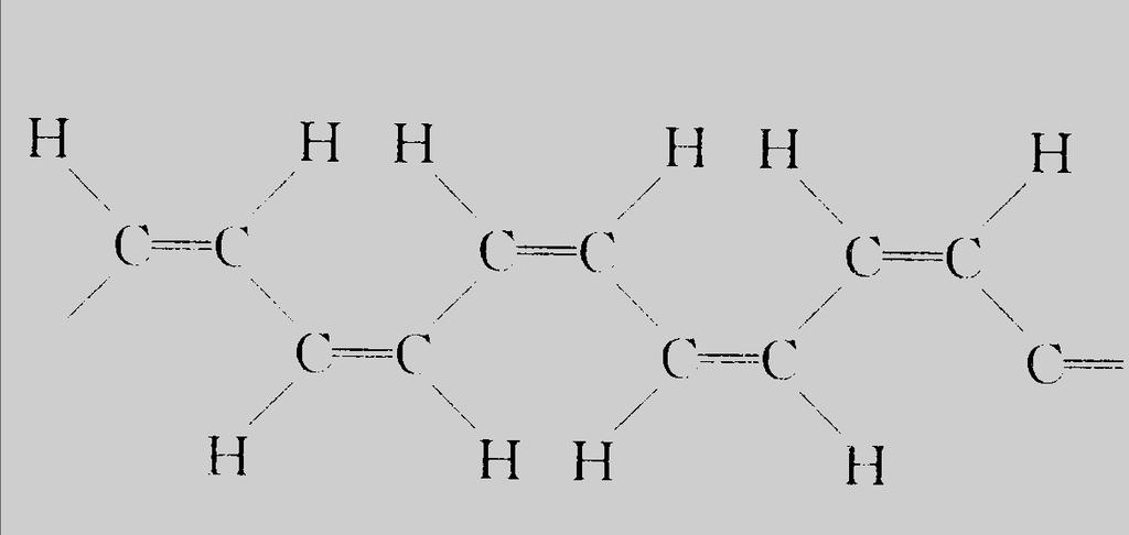 Polyacetylene H atoms on both sides of the double bond H atoms at the same side the double bond.