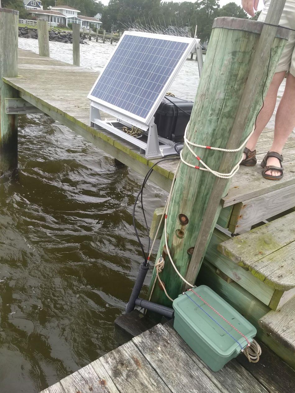 Deploying The WIZ system Solar Panel and Data Logger