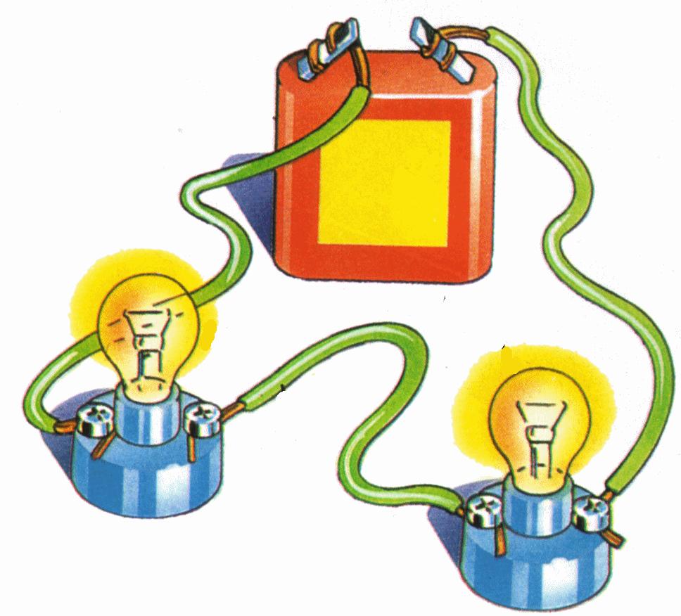 6. Is the image showing a parallel or series circuit? 7. Where does the electricity come from that powers your house? 8.