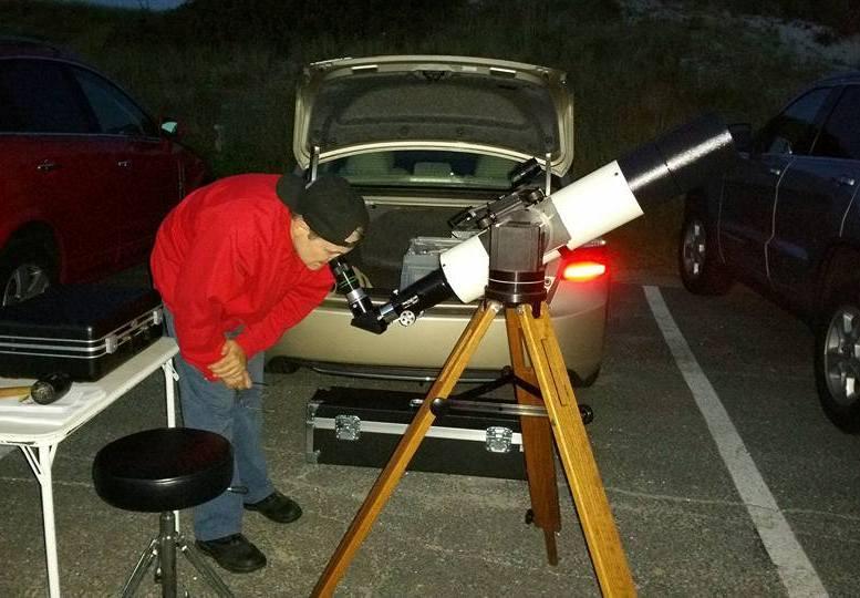 Recap ISLAND BEACH STATE PARK MOONLIGHT HIKE STAR PARTY ASTRA volunteers set up their