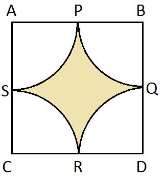 21. Find the area of the shaded region in Fig.