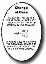 What if the argument cannot be easil written with the same base as the logarithm? For example, what if ou had to evaluate log 5 3? There are a number of was we can solve this problem.