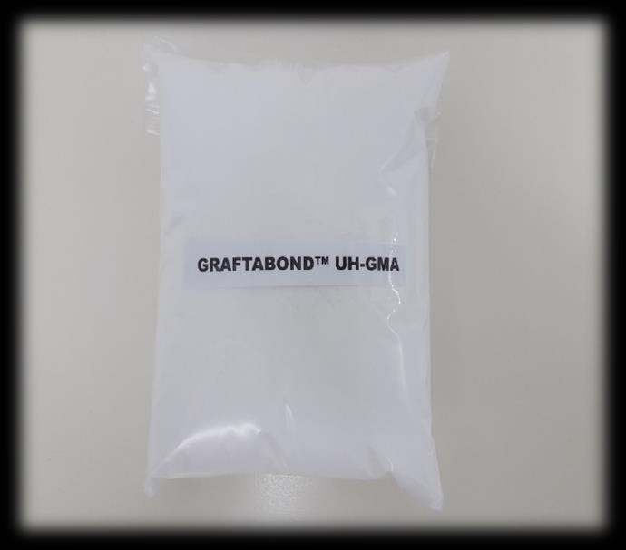 Because of the grafted Glycidyl Methacrylate, Graftabond UH-GMA provides better interfacial interactions between the base polymer and