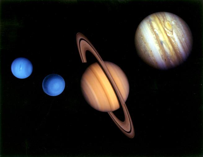 The Jovian Planets: Most of the mass (other than the Sun) in the solar system is tied up in the Jovian planets.