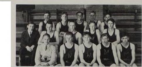 Frosh B asketball T he 1930 fre sh m a n b a sk e tb a ll team was as successful as the V arsity.
