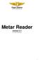 Flight Utilities  Metar Reader version 3.1 by Umberto Degli Esposti