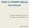 WMO LC-LRFMME Website User Manual