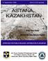 ASTANA, KAZAKHSTAN APPROVED FOR PUBLIC RELEASE; DISTRIBUTION IS UNLIMITED