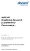 ab65340 Creatinine Assay kit (Colorimetric/ Fluorometric)