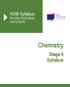 NSW Syllabus. for the Australian curriculum. Chemistry. Stage 6 Syllabus