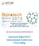 Nanotech Dubai 2013 International Conference Proceeding