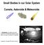 Small Bodies in our Solar System. Comets, Asteroids & Meteoroids