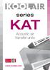 series KAT Acoustic air transfer units