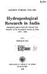 Hydrogeological Research in India