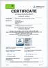 Certificate: / 29 April 2014
