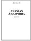 Bible Story 249 ANANIAS & SAPPHIRA. Acts 5:1-11