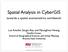 Spatial Analysis in CyberGIS