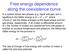 Free energy dependence along the coexistence curve
