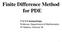 Finite Difference Method for PDE. Y V S S Sanyasiraju Professor, Department of Mathematics IIT Madras, Chennai 36
