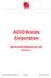 ACCO Brands Corporation. Restricted Substances List Revision 2