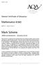 abc Mark Scheme Mathematics 6360 General Certificate of Education 2006 examination - January series MPC1 Pure Core 1