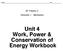 Unit 4 Work, Power & Conservation of Energy Workbook