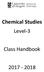 Chemical Studies Level-3. Class Handbook