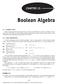 Boolean Algebra CHAPTER 15