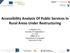 Kerttu Saalasti Foundation Accessibility Analysis Of Public Services In Rural Areas Under Restructuring
