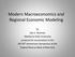 Modern Macroeconomics and Regional Economic Modeling