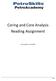 Coring and Core Analysis Reading Assignment
