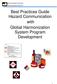 Maine Municipal Association Risk Management Services. Best Practices Guide Hazard Communication with Global Harmonization System Program Development