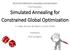 Simulated Annealing for Constrained Global Optimization