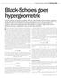 Black-Scholes goes hypergeometric