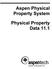 Part Number: Aspen Physical Property System 11.1 September 2001