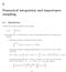 Numerical integration and importance sampling