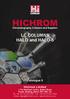 HICHROM. Chromatography Columns and Supplies. LC COLUMNS HALO and HALO-5. Catalogue 9. Hichrom Limited