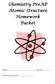 Chemistry PreAP Atomic Structure Homework Packet