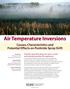 Air Temperature Inversions