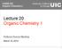 Lecture 20 Organic Chemistry 1