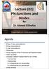 Lecture (02) PN Junctions and Diodes