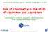 Role of Calorimetry in the study of Adsorption and Adsorbents