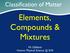 Elements, Compounds & Mixtures