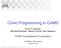 Conic Programming in GAMS