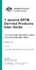 1 second SRTM Derived Products User Guide