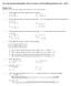 Abs.Value Equations/Inequalities, Direct Variation, and Parallel/Perpendicular Lines - QUIZ