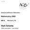 Version 1.0: abc. General Certificate of Education. Mathematics Mechanics 1B. Mark Scheme examination - June series