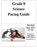 Grade 8 Science Pacing Guide