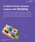 A Guide to linear dynamic analysis with Damping